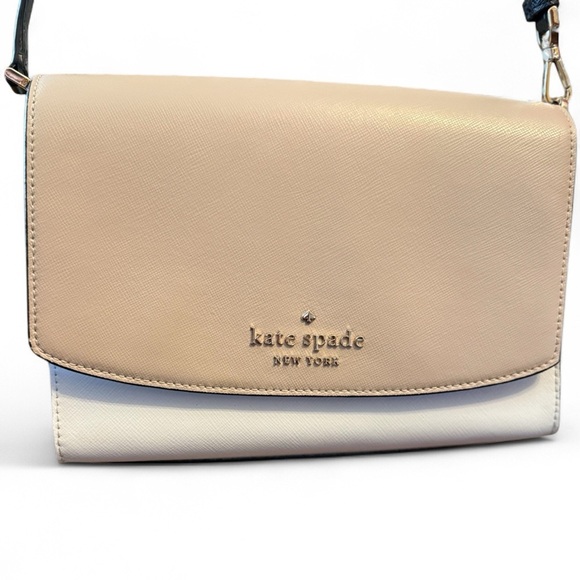 kate spade Handbags - Kate Spade Staci Small Flap Crossbody Bag Warm Beige/Black CYBER MONDAY $69